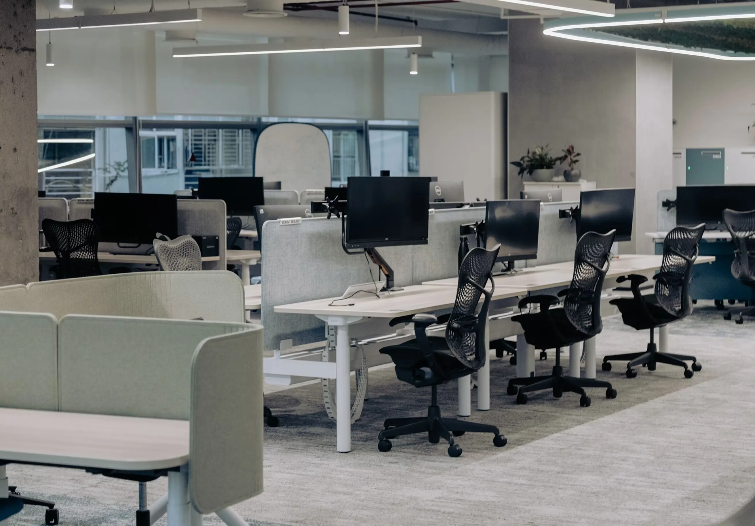 An empty open-plan office