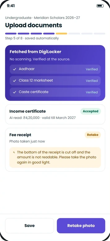 The student application: steps, documents and what is still needed