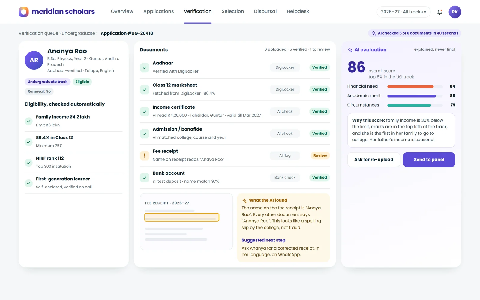 Document review: every file read, cross-checked and flagged with a reason