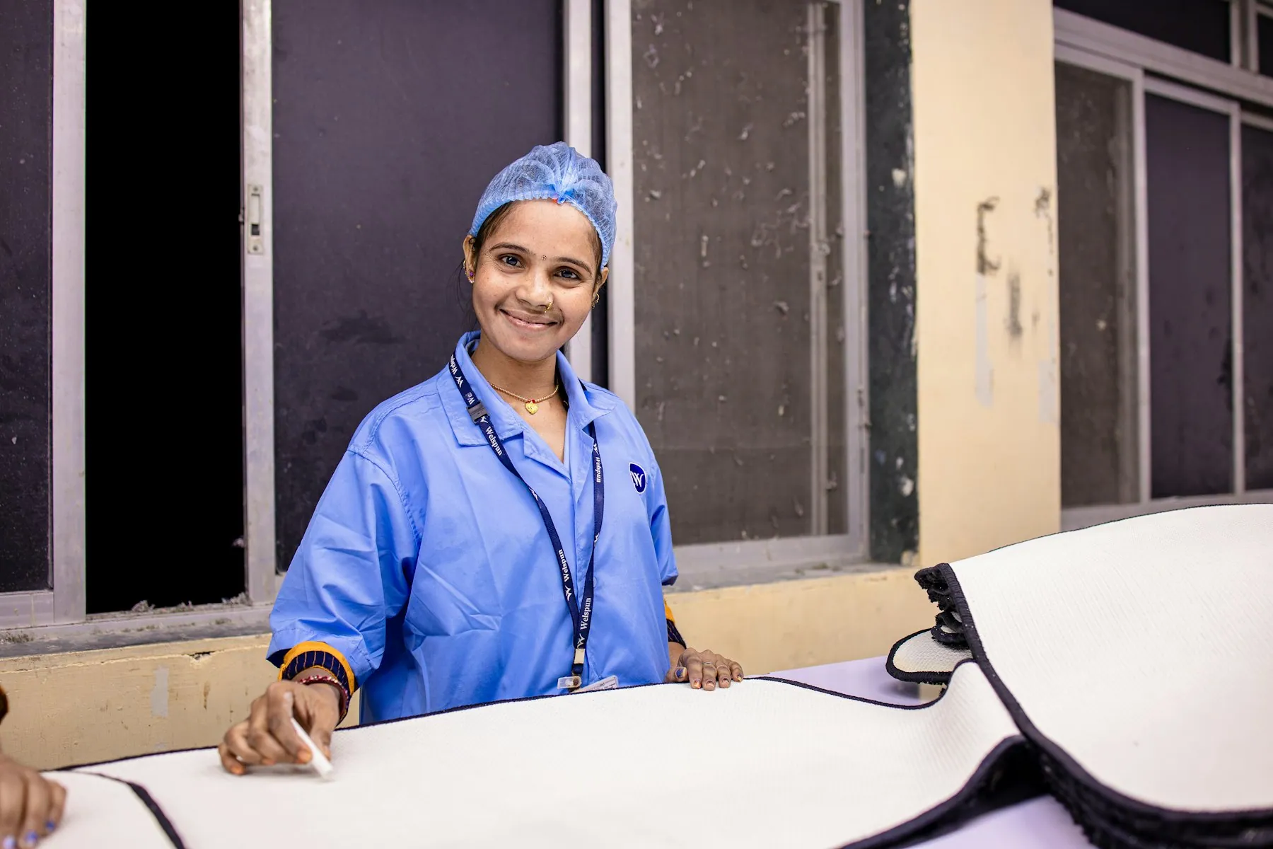 A nurse in scrubs