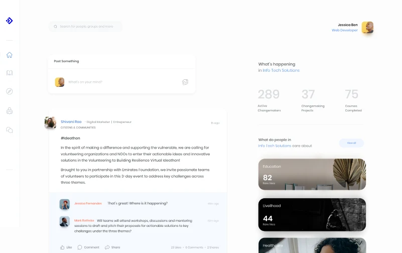 The volunteer feed